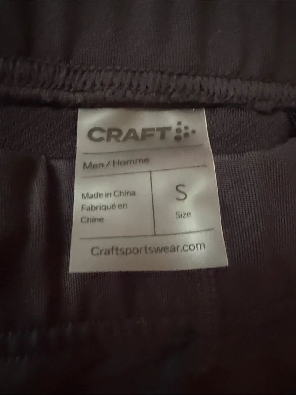 Craft Men's Black Reflective Running Tights